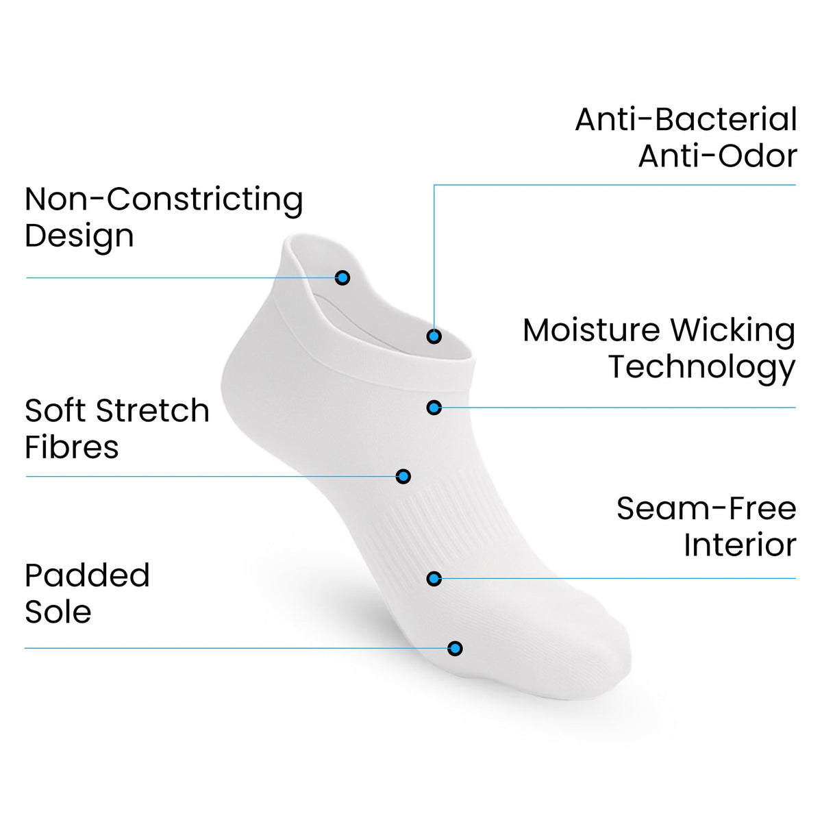 GentleFit Padded Stretch Socks