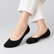 3-Pack Invisible Cushioned Socks (Black)
