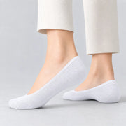 3-Pack Invisible Cushioned Socks (White)